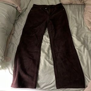Corduroy dark brown pants